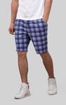 Check Print Jersey Shorts