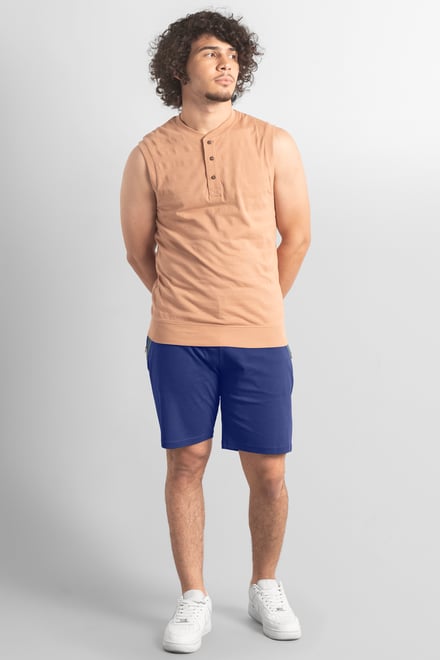 Men's Regular Fit Zip Pocket Jersey Shorts | Enorsia