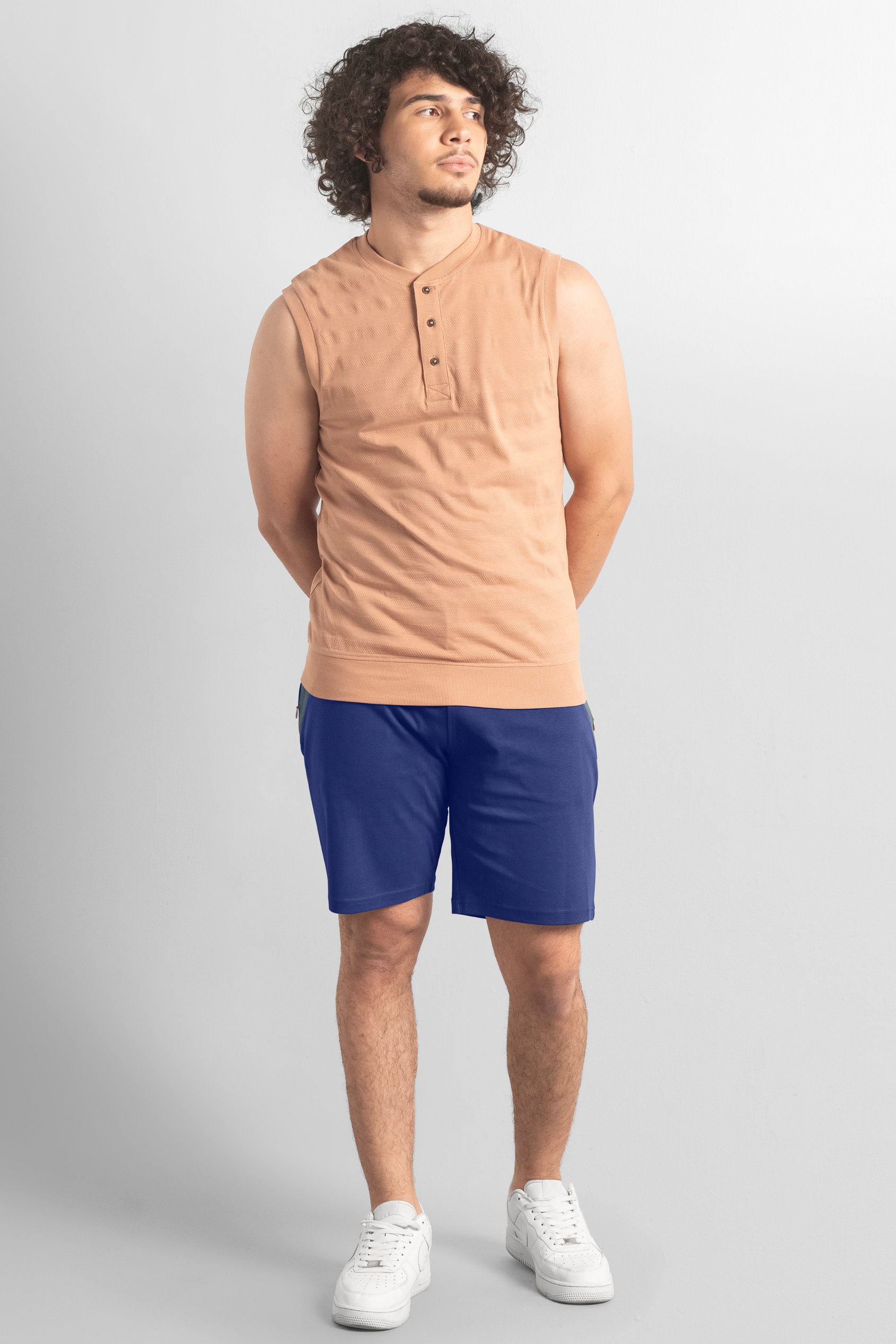 Men's Regular Fit Zip Pocket Jersey Shorts | Enorsia