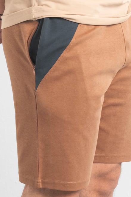Men's Regular Fit Zip Pocket Jersey Shorts | Enorsia