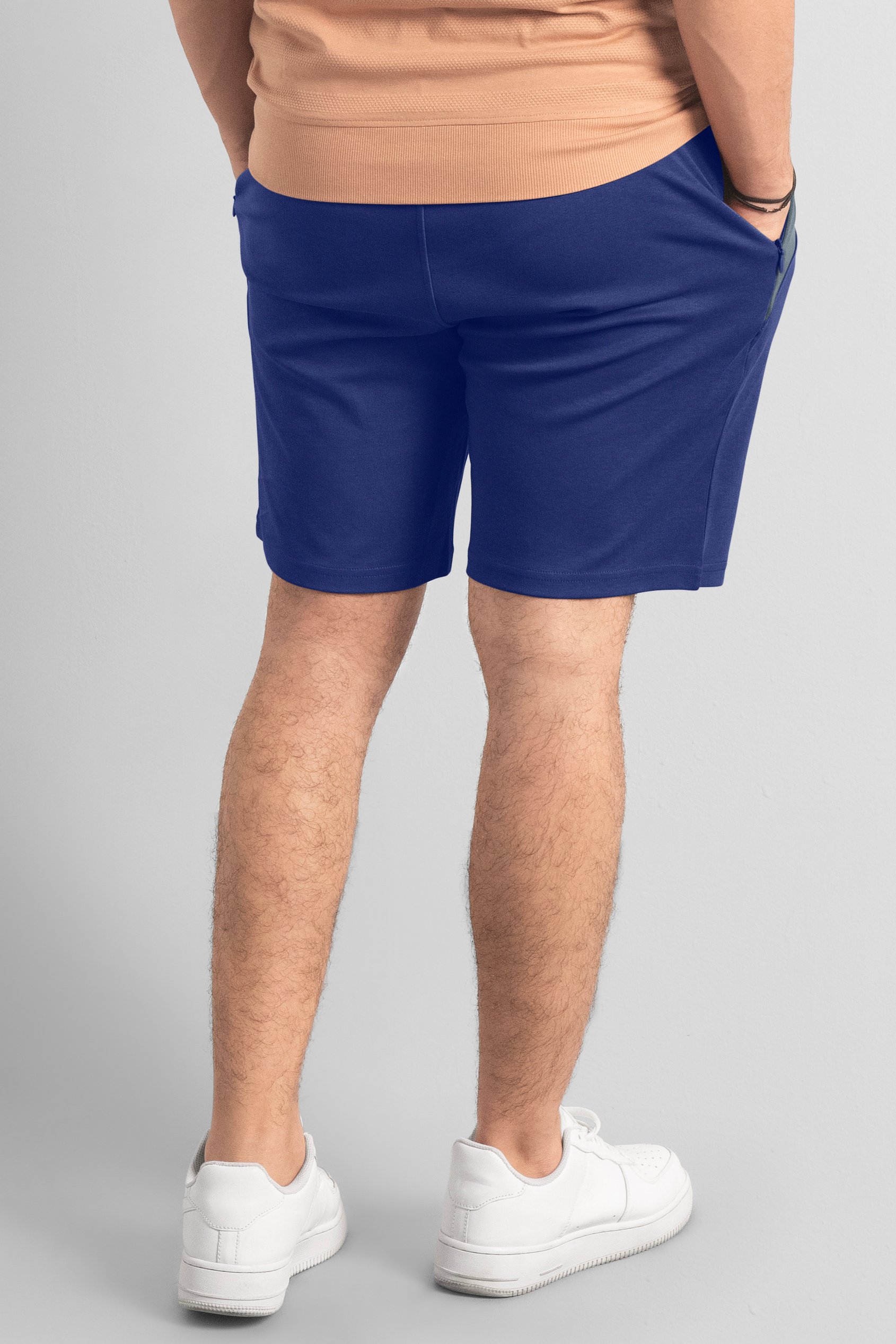 Men's Regular Fit Zip Pocket Jersey Shorts | Enorsia