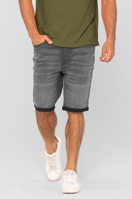 Skinny Stretch Denim Shorts
