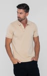 Enorsia Muscle Ribbed Polo Shirt