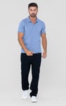 Enorsia Muscle Ribbed Polo Shirt