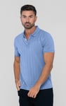 Enorsia Muscle Ribbed Polo Shirt