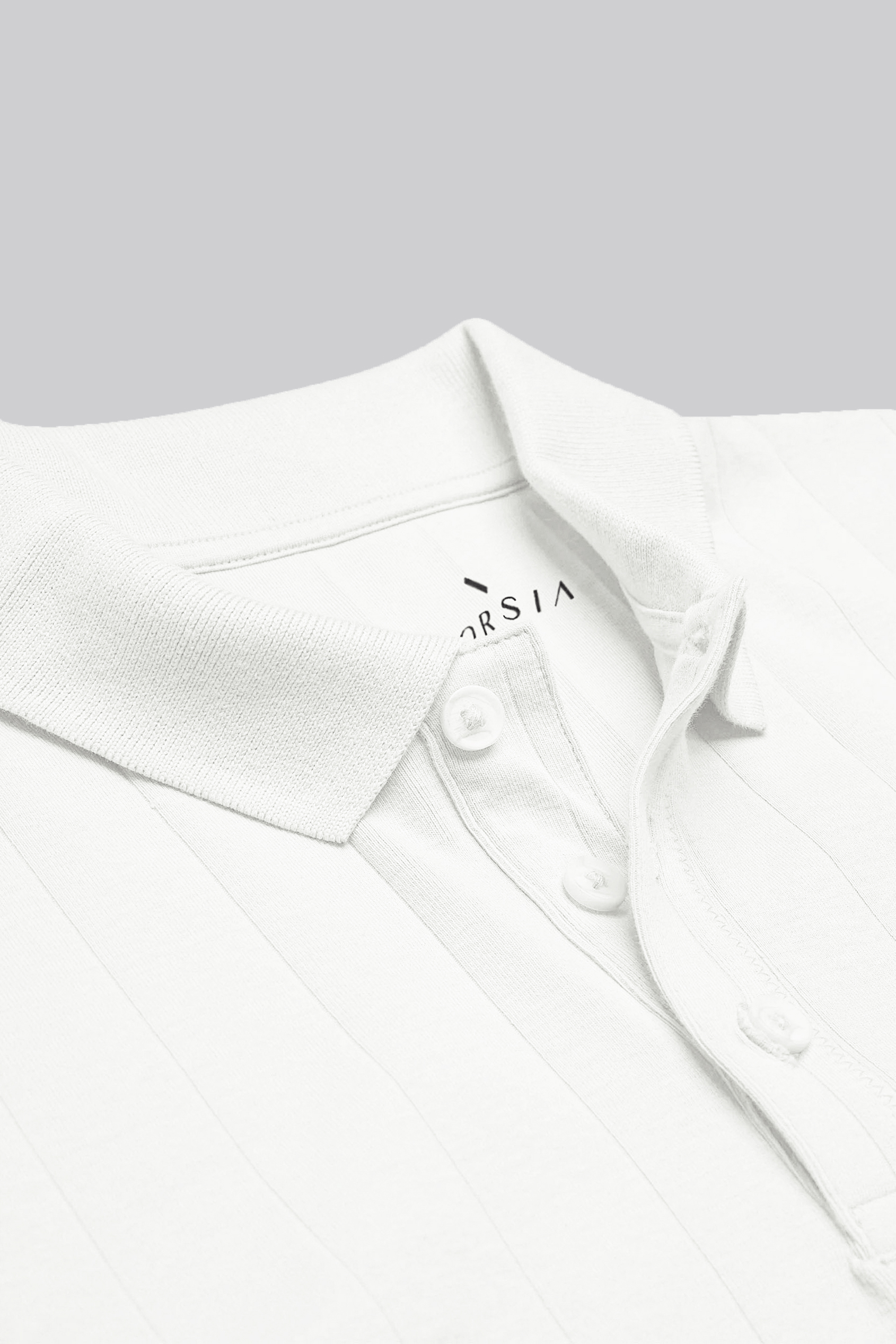 Enorsia Muscle Ribbed Polo Shirt
