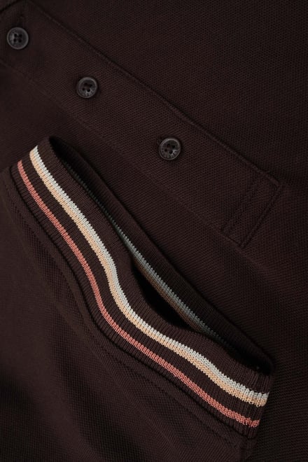 Red/Pink Tipped Polo Shirt