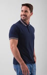 Red/Pink Tipped Polo Shirt
