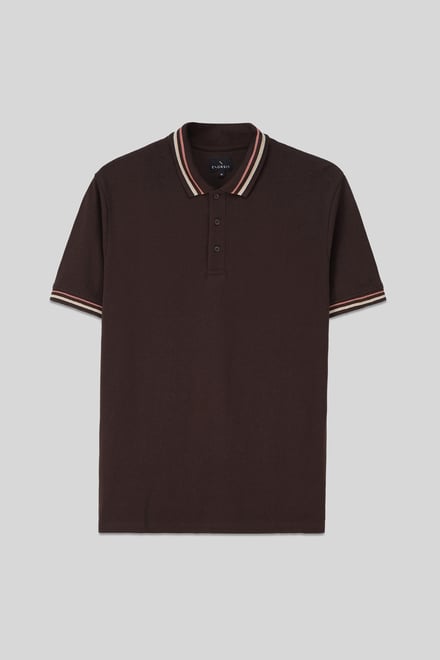 Red/Pink Tipped Polo Shirt