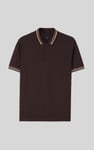 Red/Pink Tipped Polo Shirt
