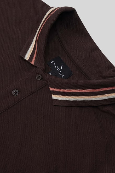 Red/Pink Tipped Polo Shirt