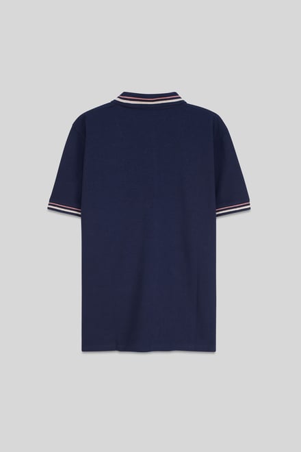Red/Pink Tipped Polo Shirt
