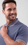 Red/Pink Tipped Polo Shirt