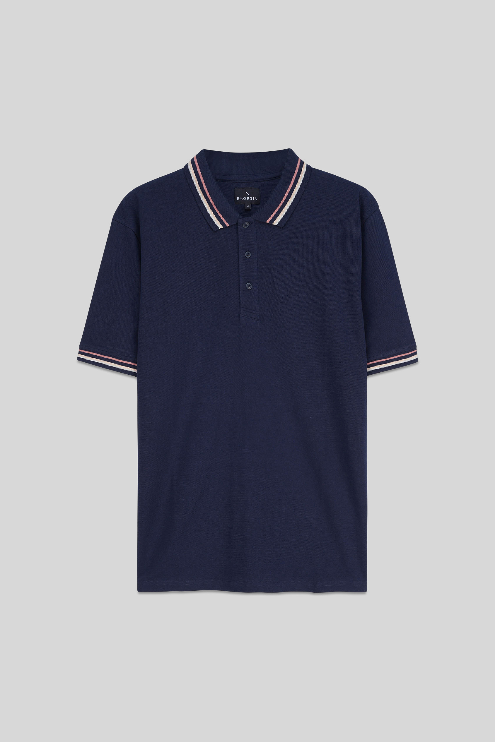 Red/Pink Tipped Polo Shirt