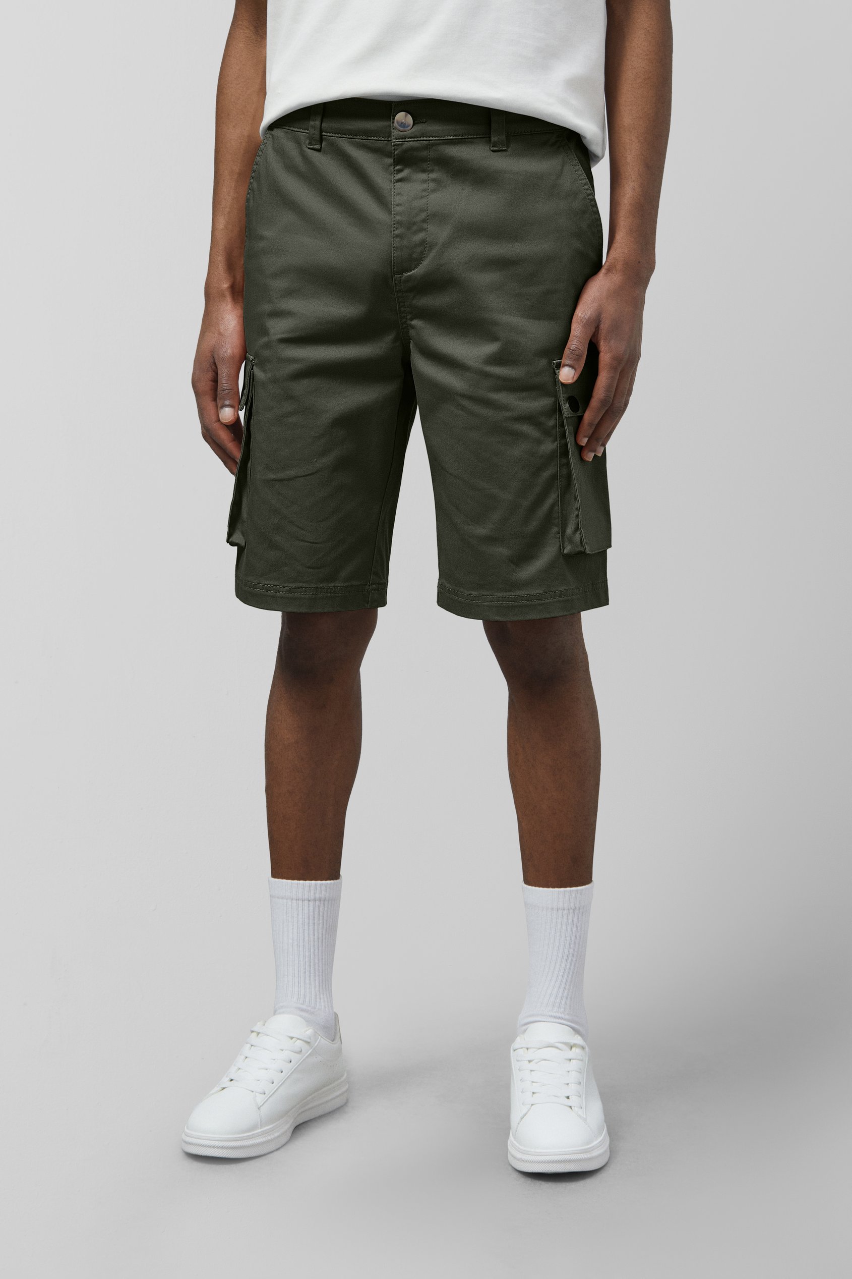 Enorsia Men's Olive Utility Shorts - Uk 36