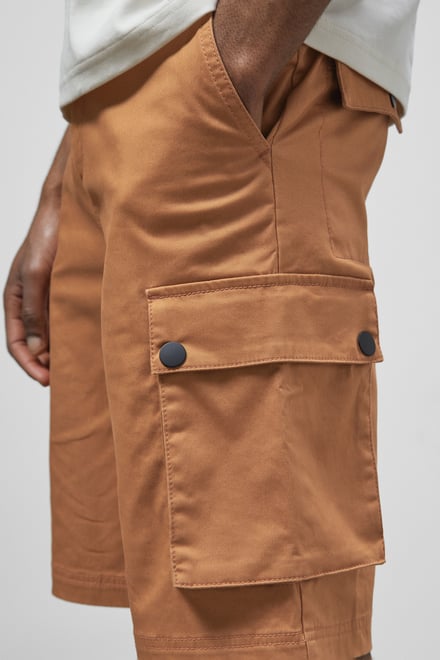 Men's Premium Cotton Stretch Cargo Shorts | Enorsia