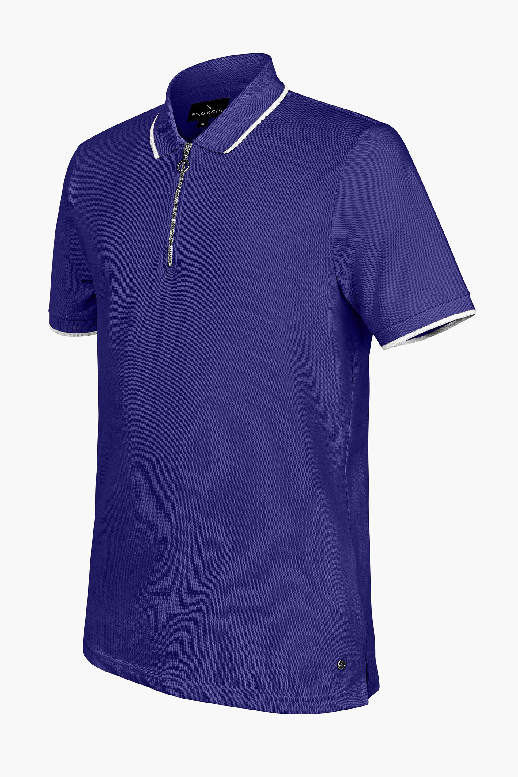 Men’s Regular Fit Tipped Quarter Zip Polo Shirt | Enorsia