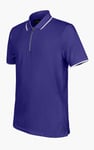 Men’s Regular Fit Tipped Quarter Zip Polo Shirt | Enorsia