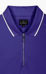 Men’s Regular Fit Tipped Quarter Zip Polo Shirt | Enorsia