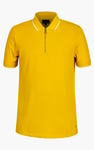 Men’s Regular Fit Tipped Quarter Zip Polo Shirt | Enorsia