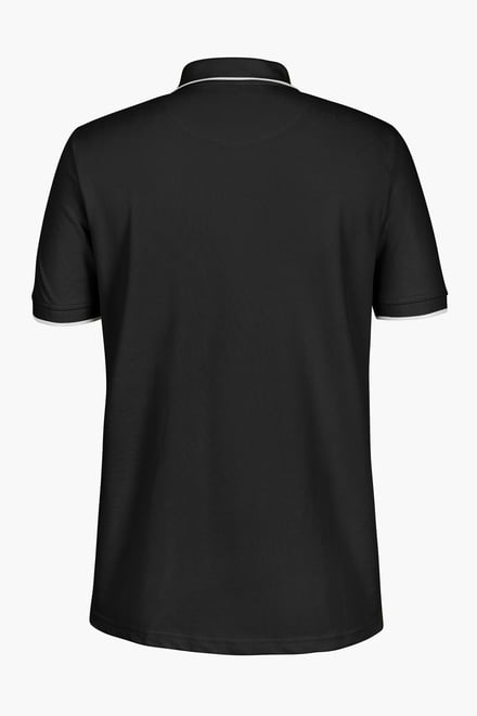 Men’s Regular Fit Tipped Quarter Zip Polo Shirt | Enorsia