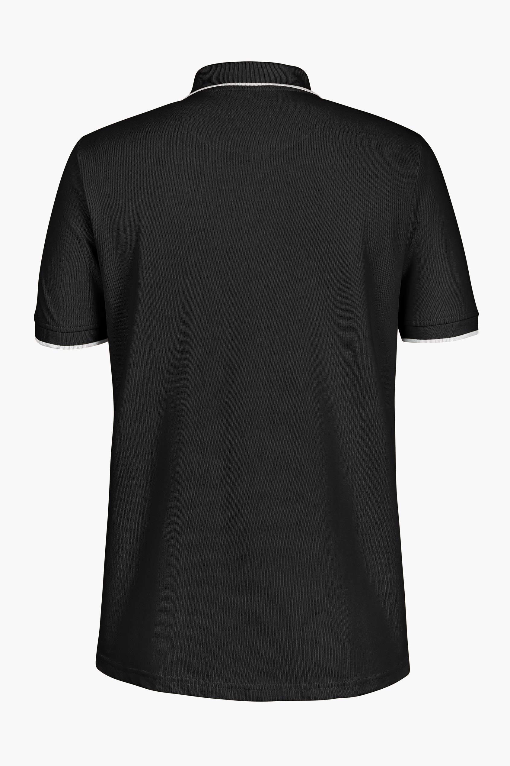 Men’s Regular Fit Tipped Quarter Zip Polo Shirt | Enorsia