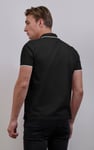 Men’s Regular Fit Tipped Quarter Zip Polo Shirt | Enorsia