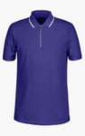 Men’s Regular Fit Tipped Quarter Zip Polo Shirt | Enorsia