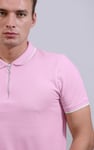 Men’s Regular Fit Tipped Quarter Zip Polo Shirt | Enorsia