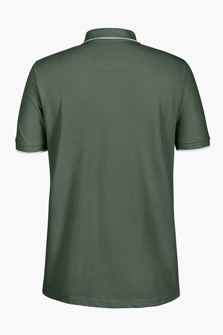 Men’s Regular Fit Tipped Quarter Zip Polo Shirt | Enorsia