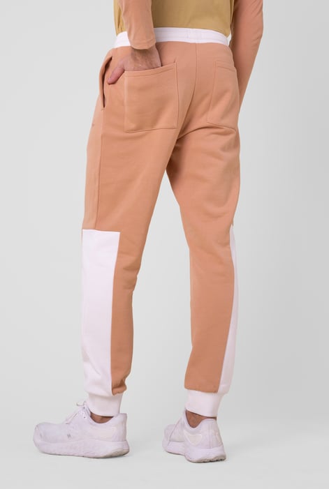 Mens Yellow Colour Block Jogger