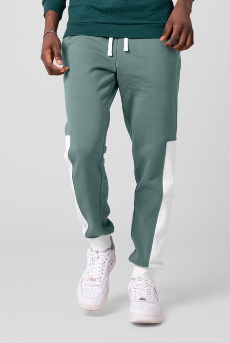 Mens Yellow Colour Block Jogger