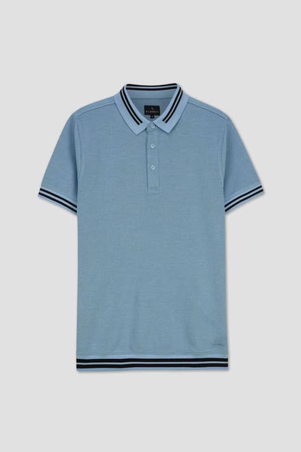 Design Pique Polo With Rib Detailing