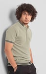 Design Pique Polo With Rib Detailing