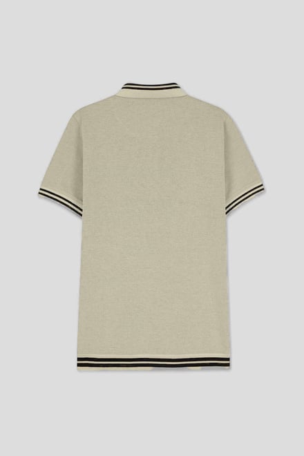 Design Pique Polo With Rib Detailing