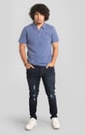 Rib Textured Men’s Polo Shirt