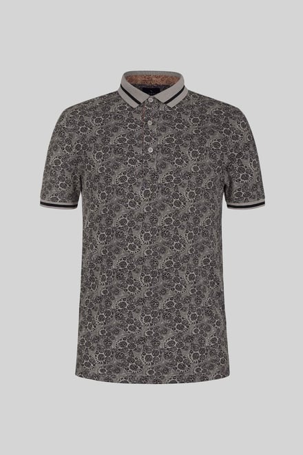 Turtle Shell Inspired Short Sleeves Polo Shirt