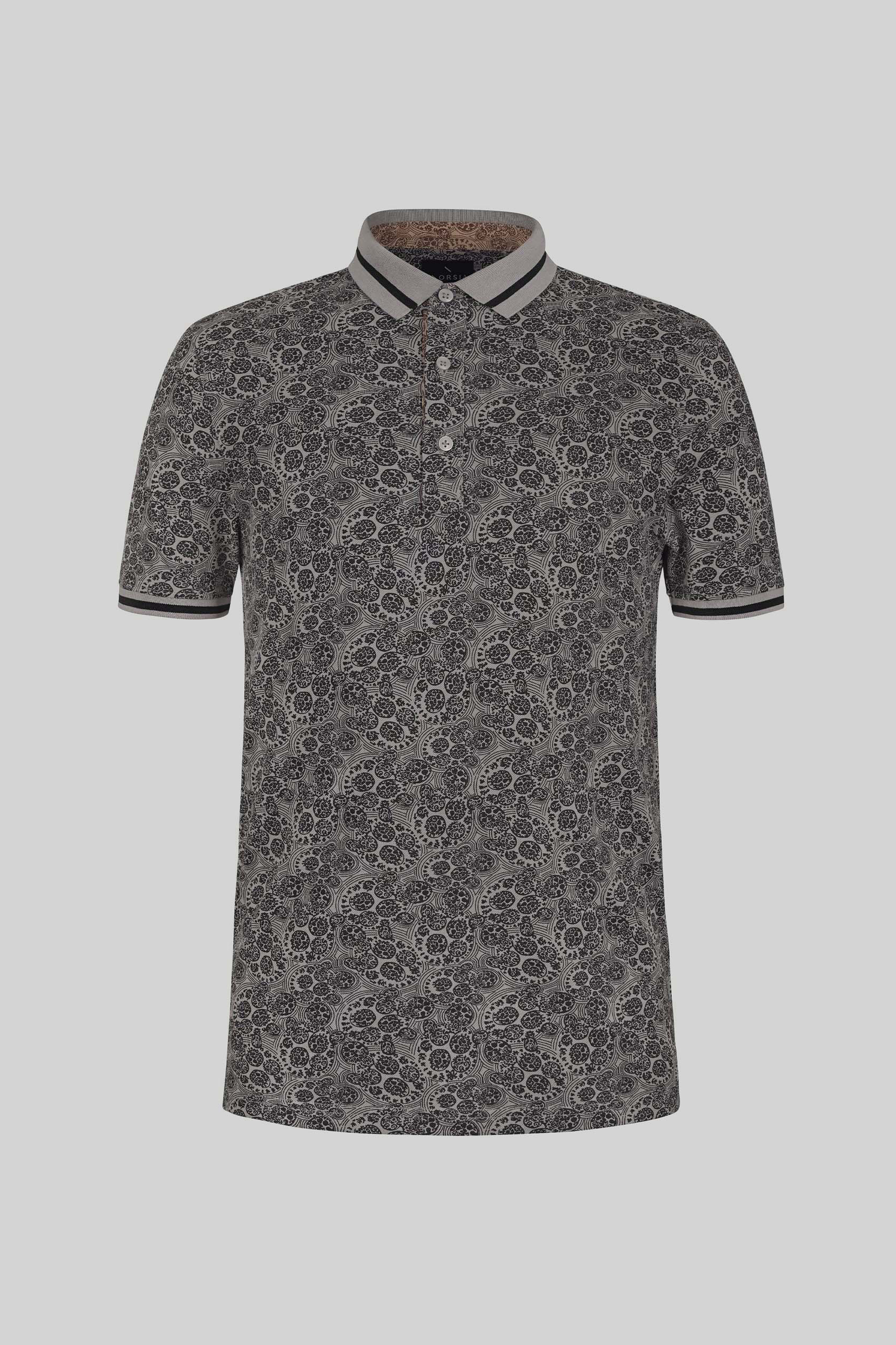 Turtle Shell Inspired Short Sleeves Polo Shirt