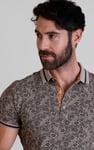 Turtle Shell Inspired Short Sleeves Polo Shirt