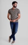 Turtle Shell Inspired Short Sleeves Polo Shirt