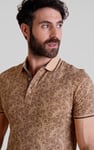 Turtle Shell Inspired Short Sleeves Polo Shirt