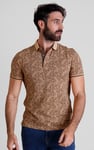 Turtle Shell Inspired Short Sleeves Polo Shirt