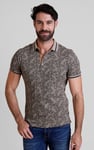Turtle Shell Inspired Short Sleeves Polo Shirt