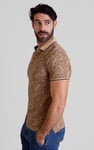 Turtle Shell Inspired Short Sleeves Polo Shirt