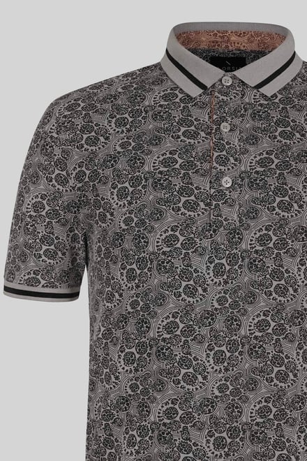 Turtle Shell Inspired Short Sleeves Polo Shirt