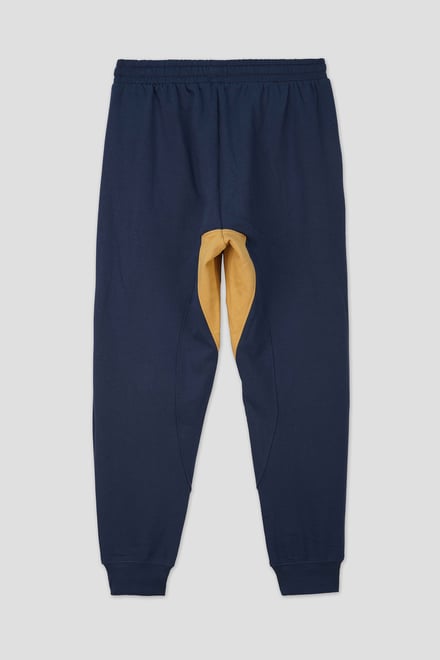 Mens Fleece Joggers With Contrast Panels