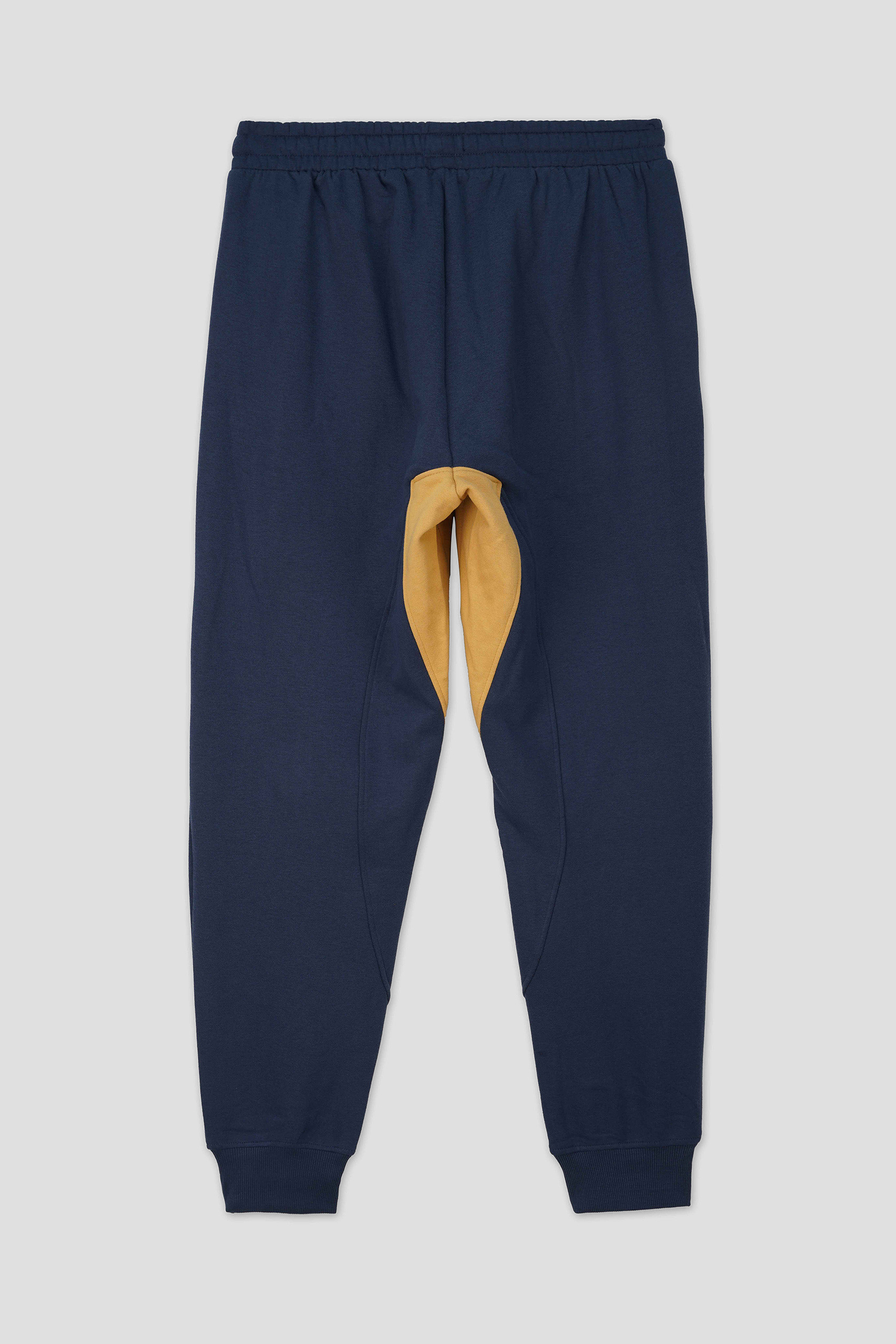 Mens Fleece Joggers With Contrast Panels