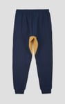Mens Fleece Joggers With Contrast Panels