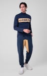 Mens Fleece Joggers With Contrast Panels