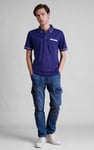 Contrast Double layer collar  Short Sleeves Polo Shirt